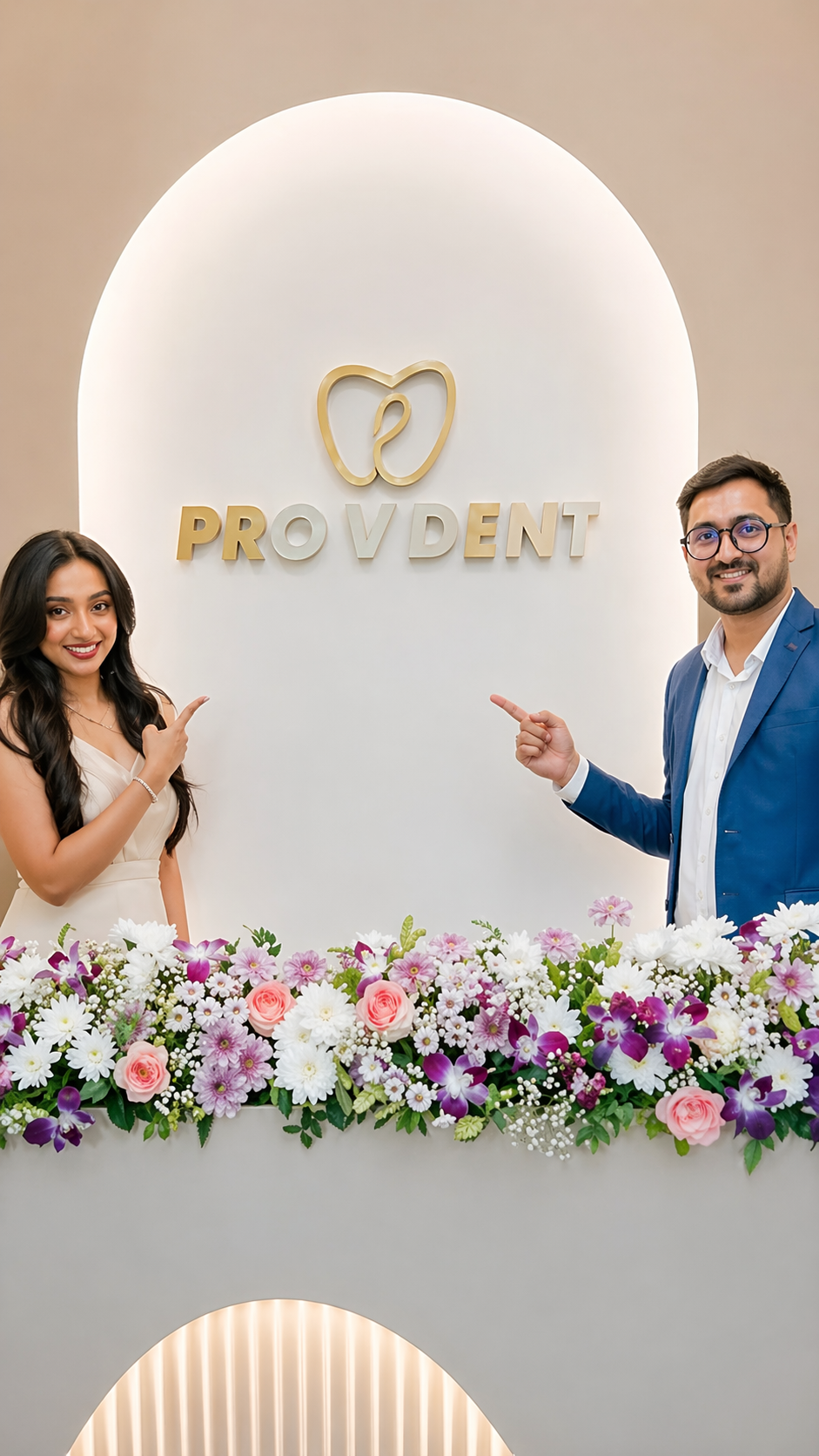 Dr. Pratiksha Jagtap and Dr. Ronak Patel, dentist at Pro V Dent Dental Clinic in Mulund East, Mumbai